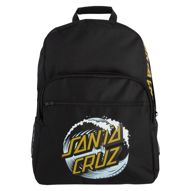 Santa Cruz Wave Dot Backpack Black w/Gold