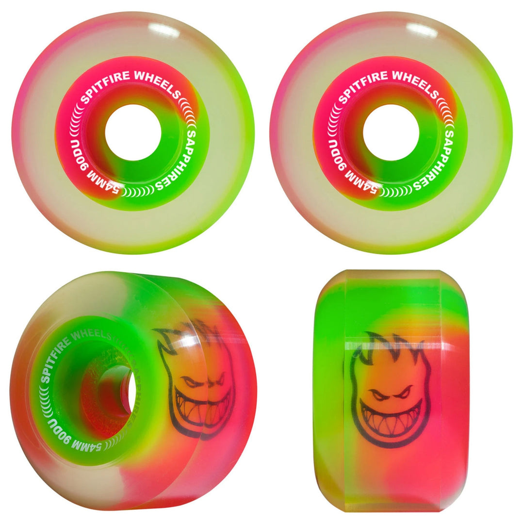 Spitfire Sapphire Wheels 90D (Pink/Green)