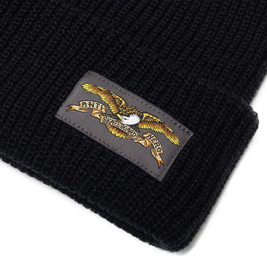 Anti Hero Full Eagle Label Cuff Beanie (Black)