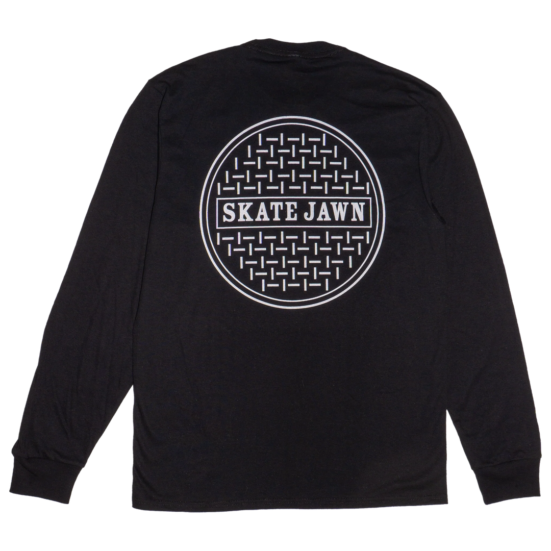 Skate Jawn Sewer Cap L/S (Black)