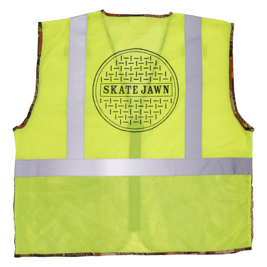 Skate Jawn Sewer Cap Hi-Viz-Camo Safety Vest