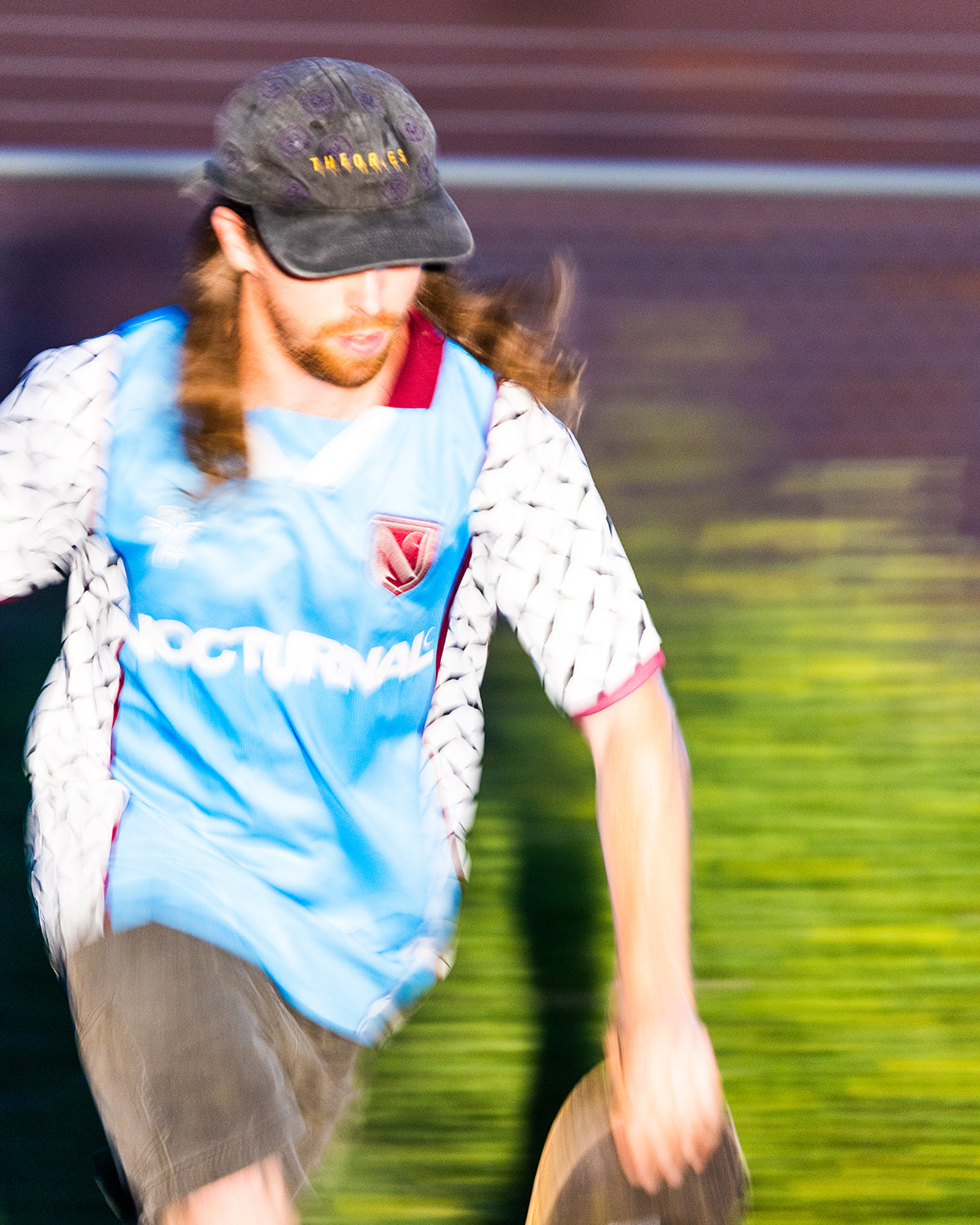 Nocturnal Soccer Jersey (Powder Blue/Maroon/Diamond Plate