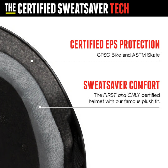 Triple 8 Certified SweatSaver Helmet (White Matte)