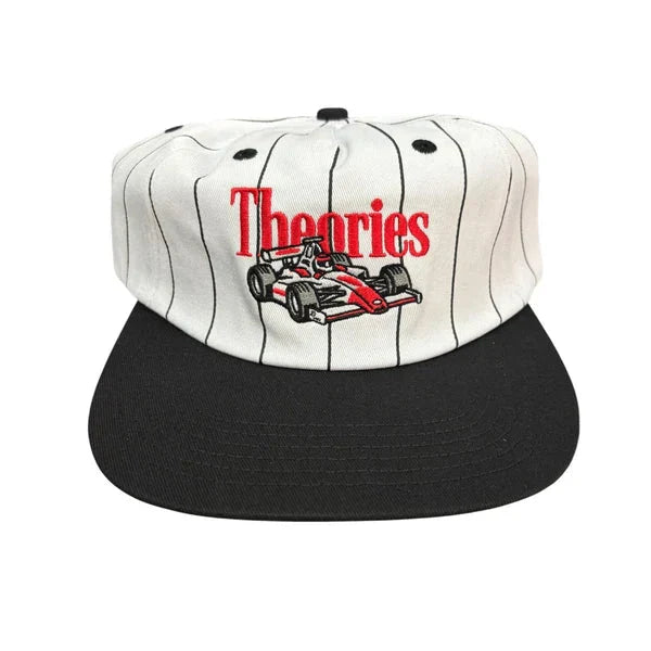 Theories Speedway Snapback Hat (Black/Pinstripe)
