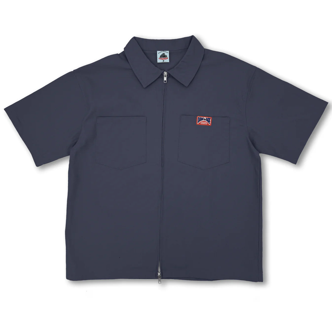 Damage Uniform Zipper Shirt (Navy) – Kinetic / Nocturnal