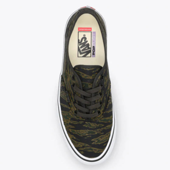 camo patterned sneaker on a white background