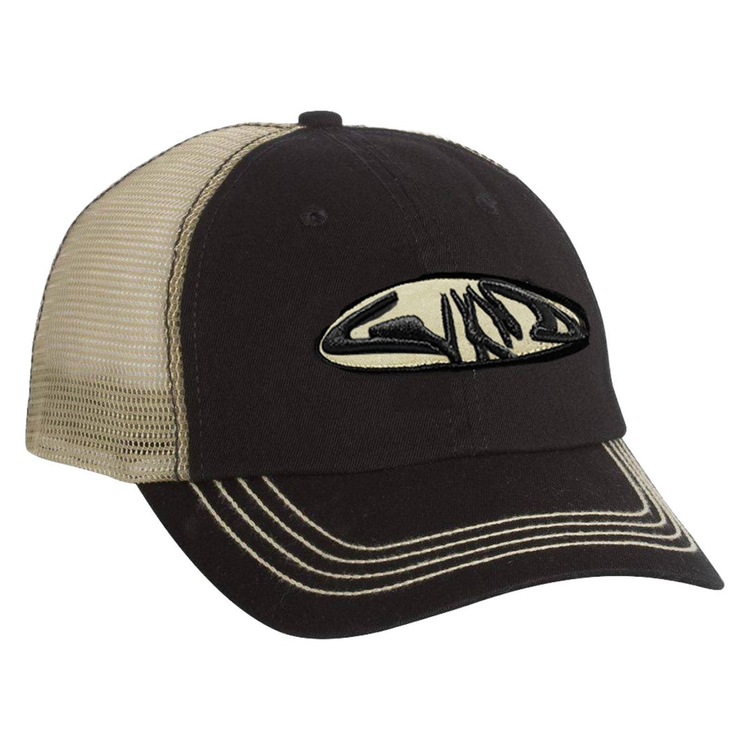 WKND Fishbone Patch Trucker Hat (Black/Bone)