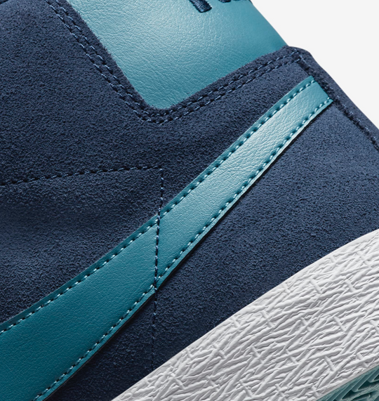 leather aqua swoosh