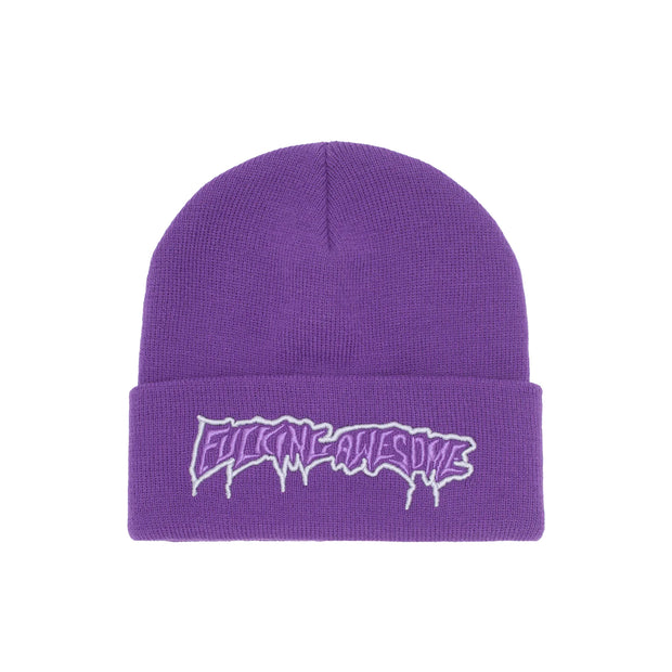 Fucking Awesome Running Logo Cuff Beanie – Kinetic / Nocturnal