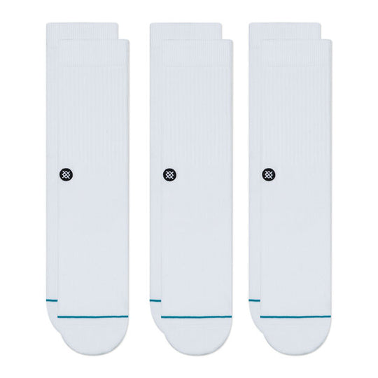 Stance Icon 3-Pack Sock (White)