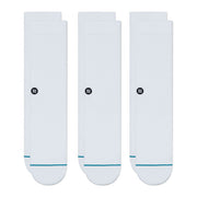 Stance Icon 3-Pack Sock (White)
