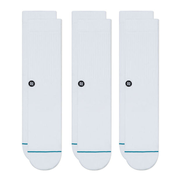 Stance Icon 3-Pack Sock (White)