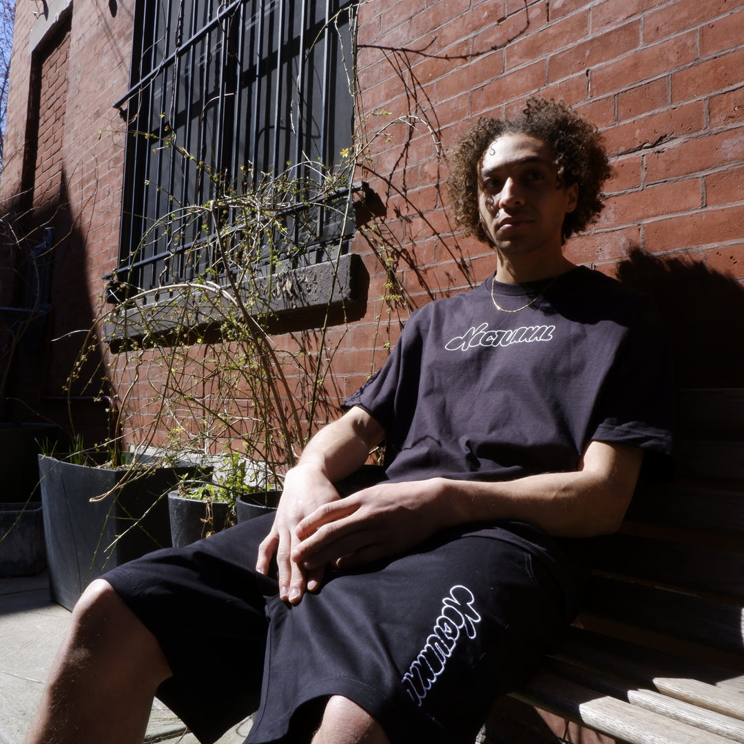 Nocturnal Outline Logo Tee (Black)