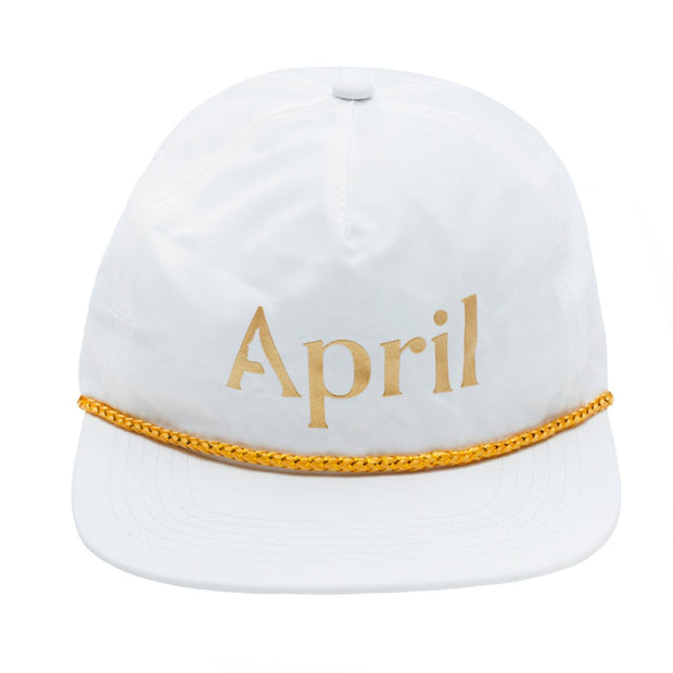 April Chrome Logo Hat (White)