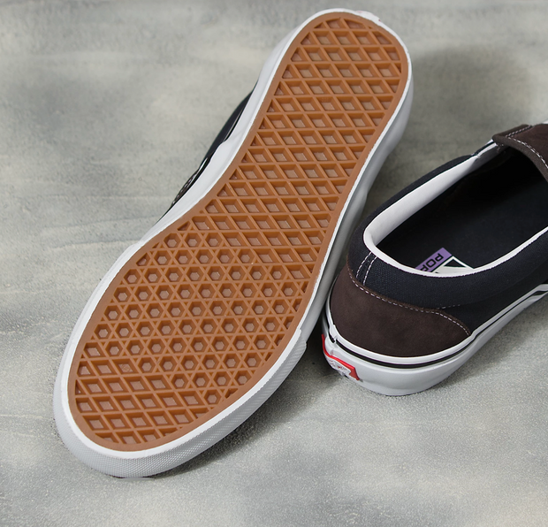 Vans Skate Slip-On (Dark Brown/Navy)