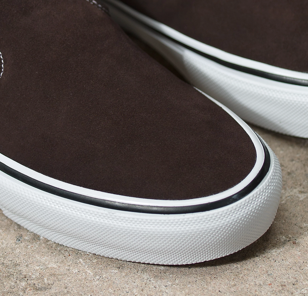 Vans Skate Slip On Dark Brown Navy Kinetic Nocturnal