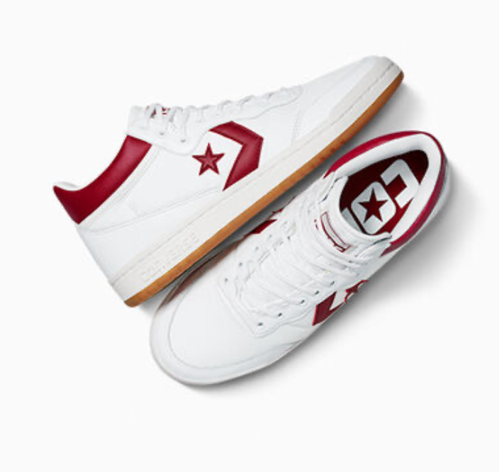 Cons Fastbreak Pro Mid (White/Team Red/White)