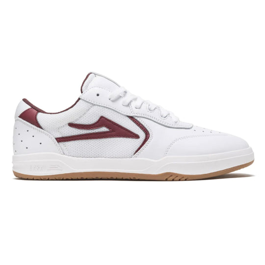 Lakai Atlantic (White/Burgundy Leather)