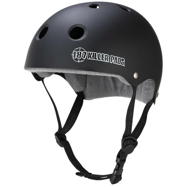 187 Killer Pads Pro Skate Helmet w/ Sweatsaver Liner (Matte Black)