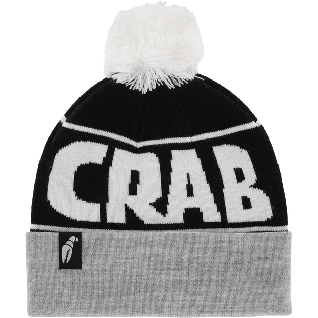 Crab Grab Pom Beanie (Heather Grey)