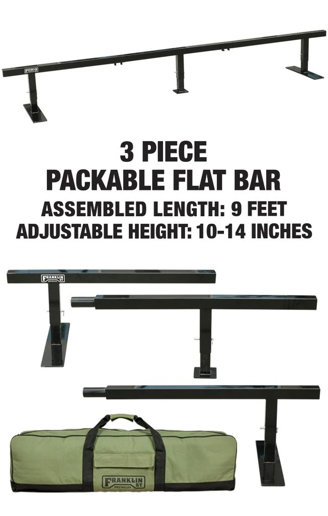 Franklin Packable 9ft Flat Bar Rail