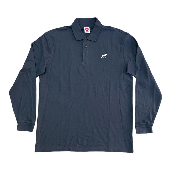 Hopps Lion L/S Polo (Dark Heather)