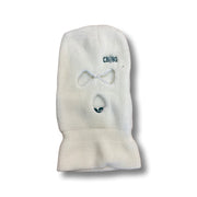 Cream OG Logo Ski Mask (White/Forest Green)