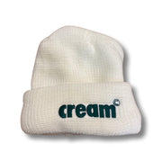 Cream OG Logo Ski Mask (White/Forest Green)