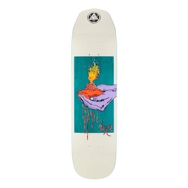 Welcome Soil On Wicked Princess Deck Bone/Teal (8.125")