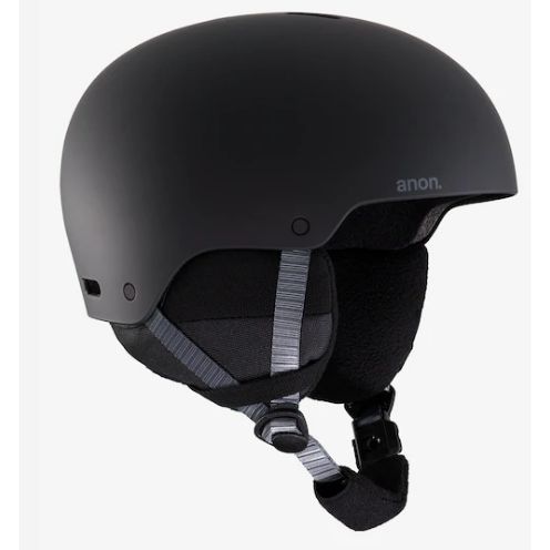 Anon Kids Rime 3 Snowboard Helmet (Black)