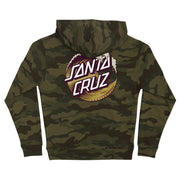 Santa Cruz Youth Wave Dot Hooded Sweatshirt (Forest Camo)