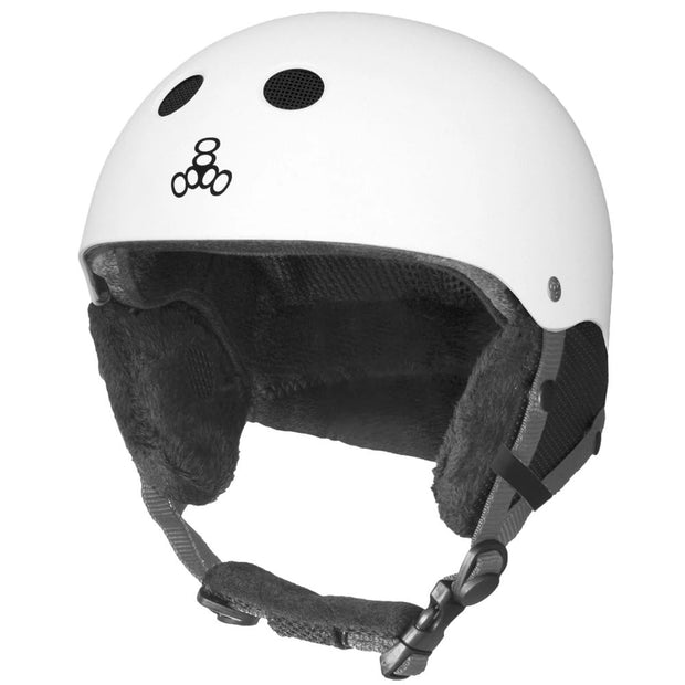 Triple 8 Halo Snow Standard Helmet (White Rubber)