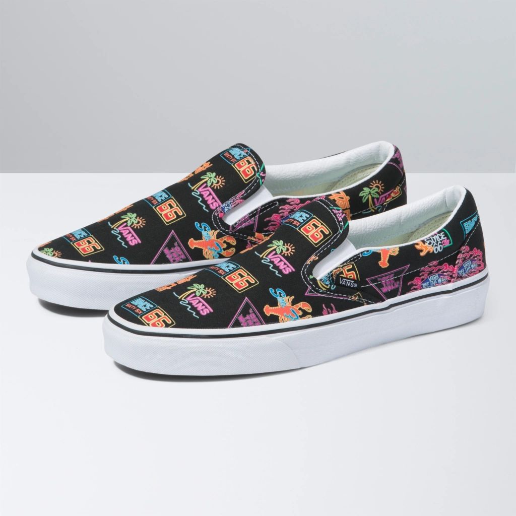 Vans Classic Slip-On (Vans Market/Black/Neon)