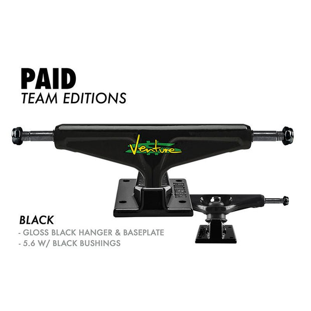 Venture Paid Team Edition Trucks (Black)