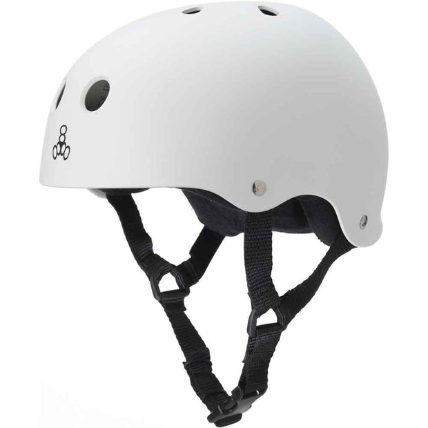Triple 8 Sweatsaver Helmet (White/Rubber)